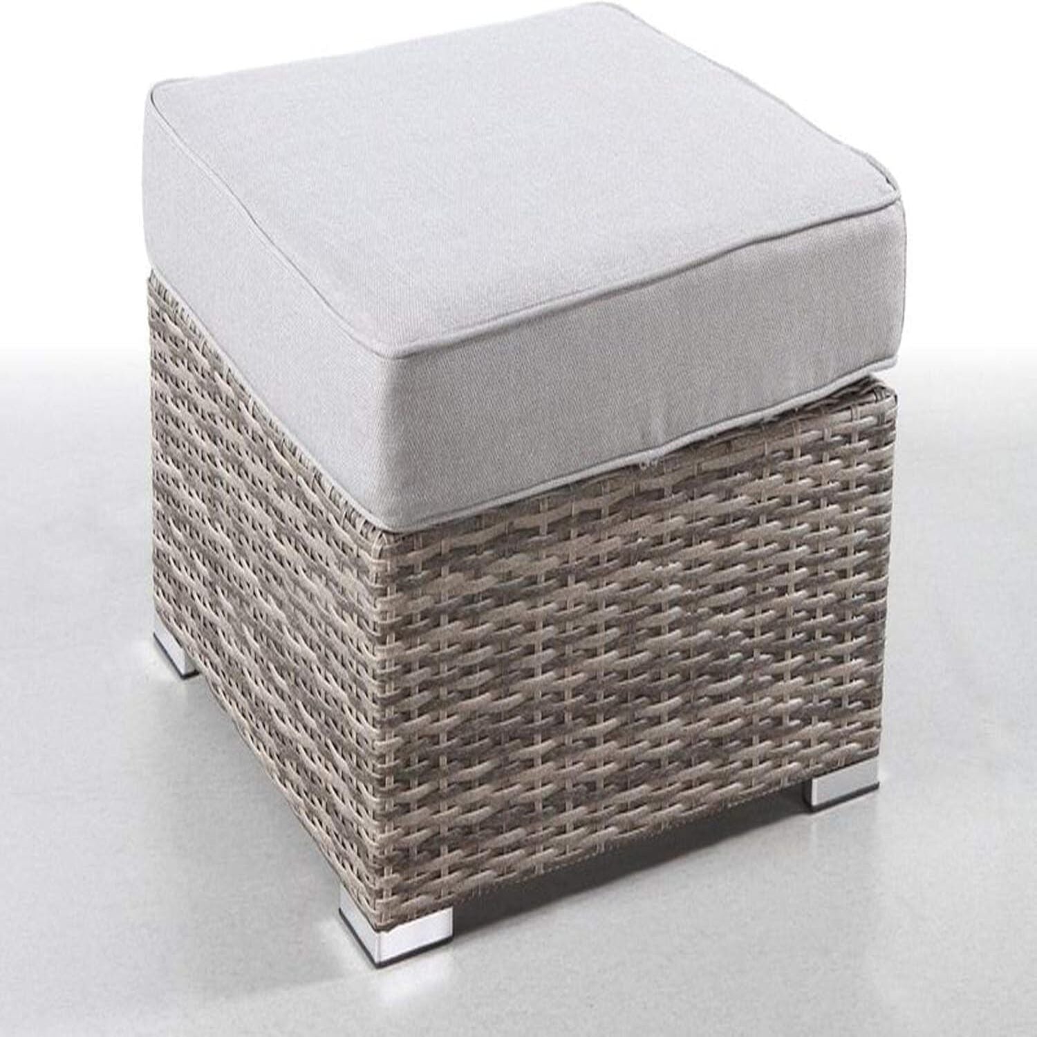 Stylish Outdoor Ottoman With Cushion For Comfort LSI Patio Furniture