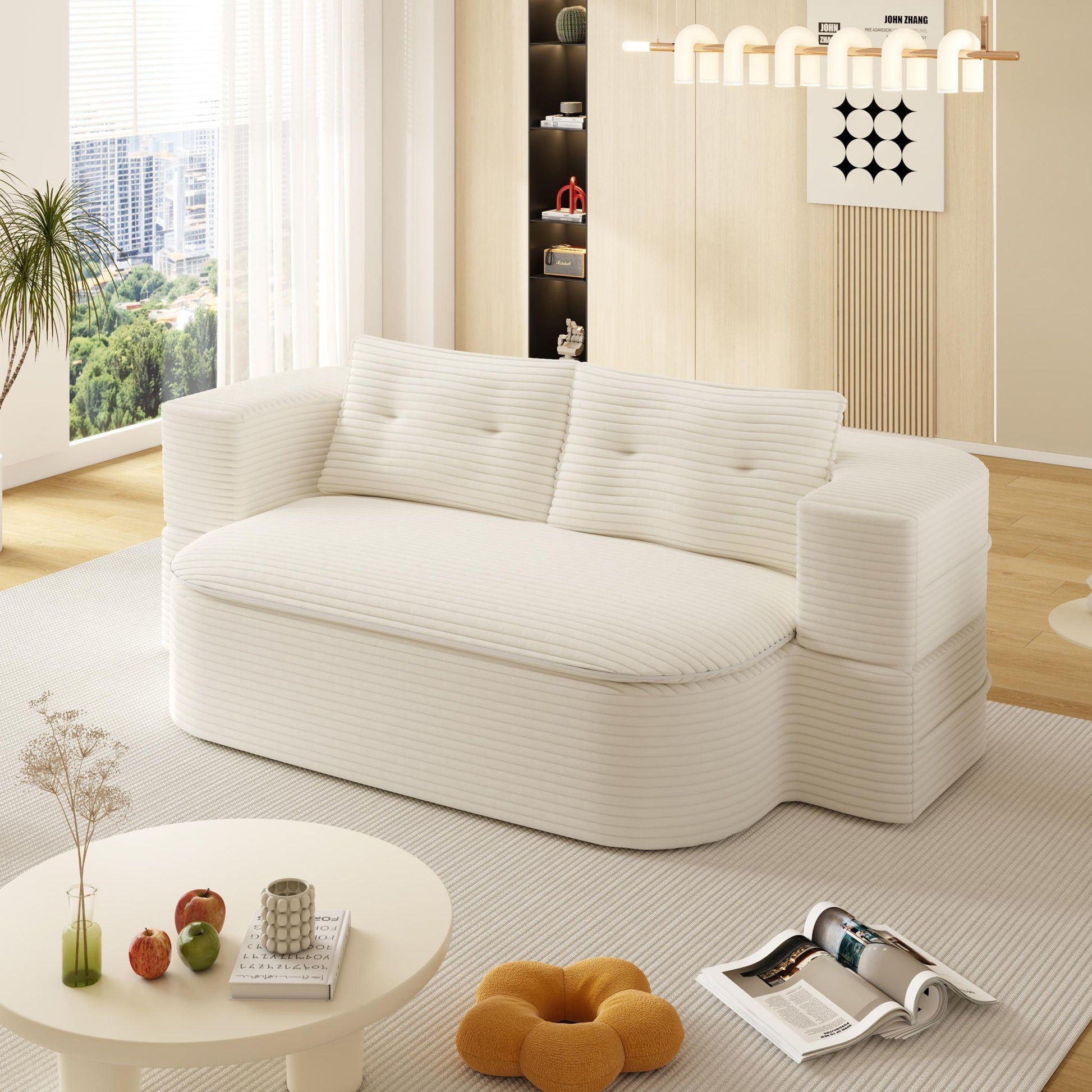 Convertible Floor Sofa Bed With Multi Functional Blanket Home Essentials