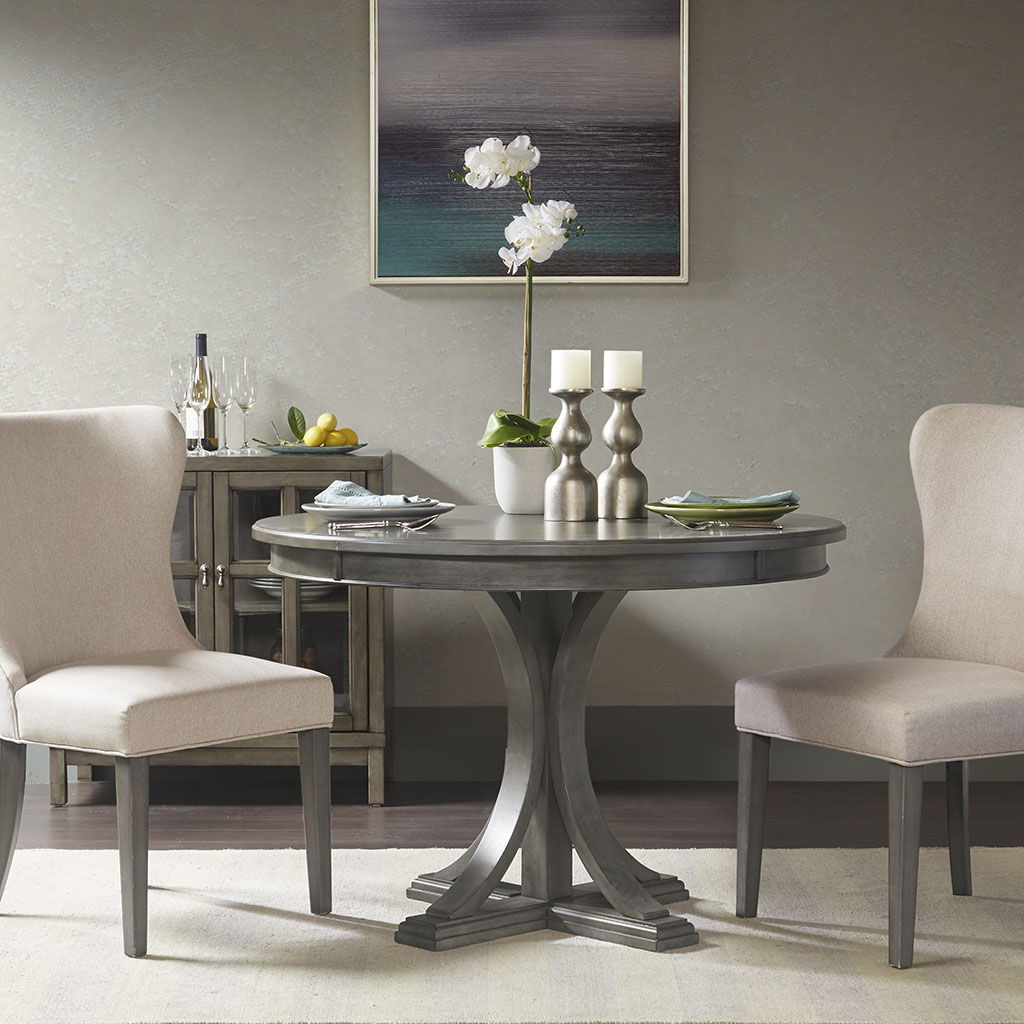 Helena - Round Dining Table - Gray