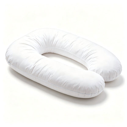 U - Shape Pregnancy Body Pillow For Side Sleeper Support - White US Pride