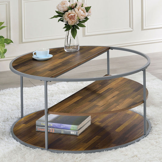 Orrin - Coffee Table - Gray / Walnut