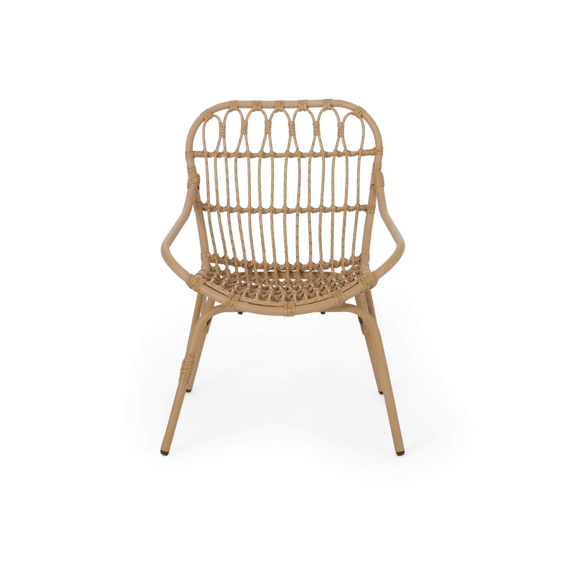 Monsoon - Outdoor Accent Chair With Open Weave Design Noble House