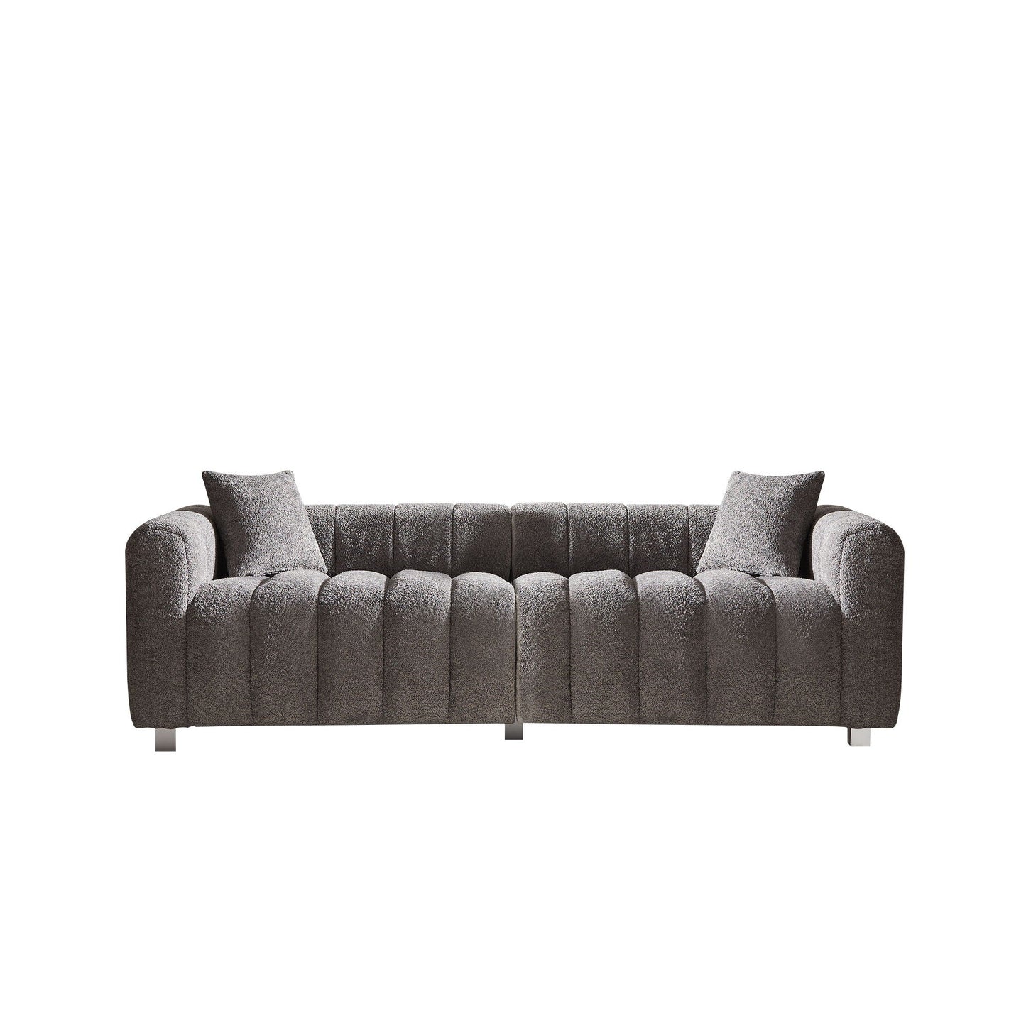 Modern 3 Seater Sofa With 2 Pillows Home Essentials