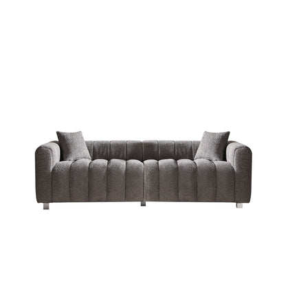 Modern 3 Seater Sofa With 2 Pillows Home Essentials