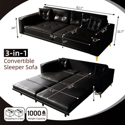 King Size Pull Out Sofa Bed 3 In 1 Home Essentials