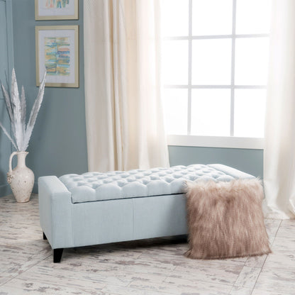 Guernsey - Ottoman Storage With Tufted Top Noble House