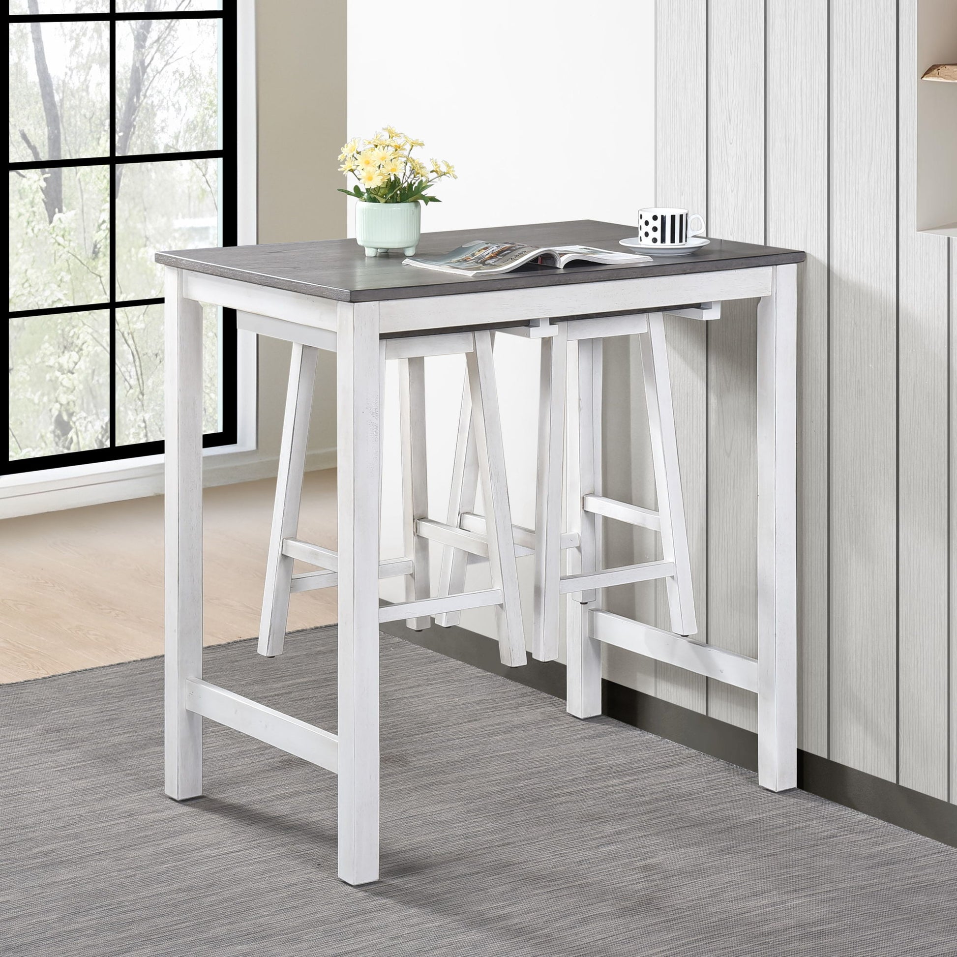 3 Pieces Counter Height Set Home Essentials