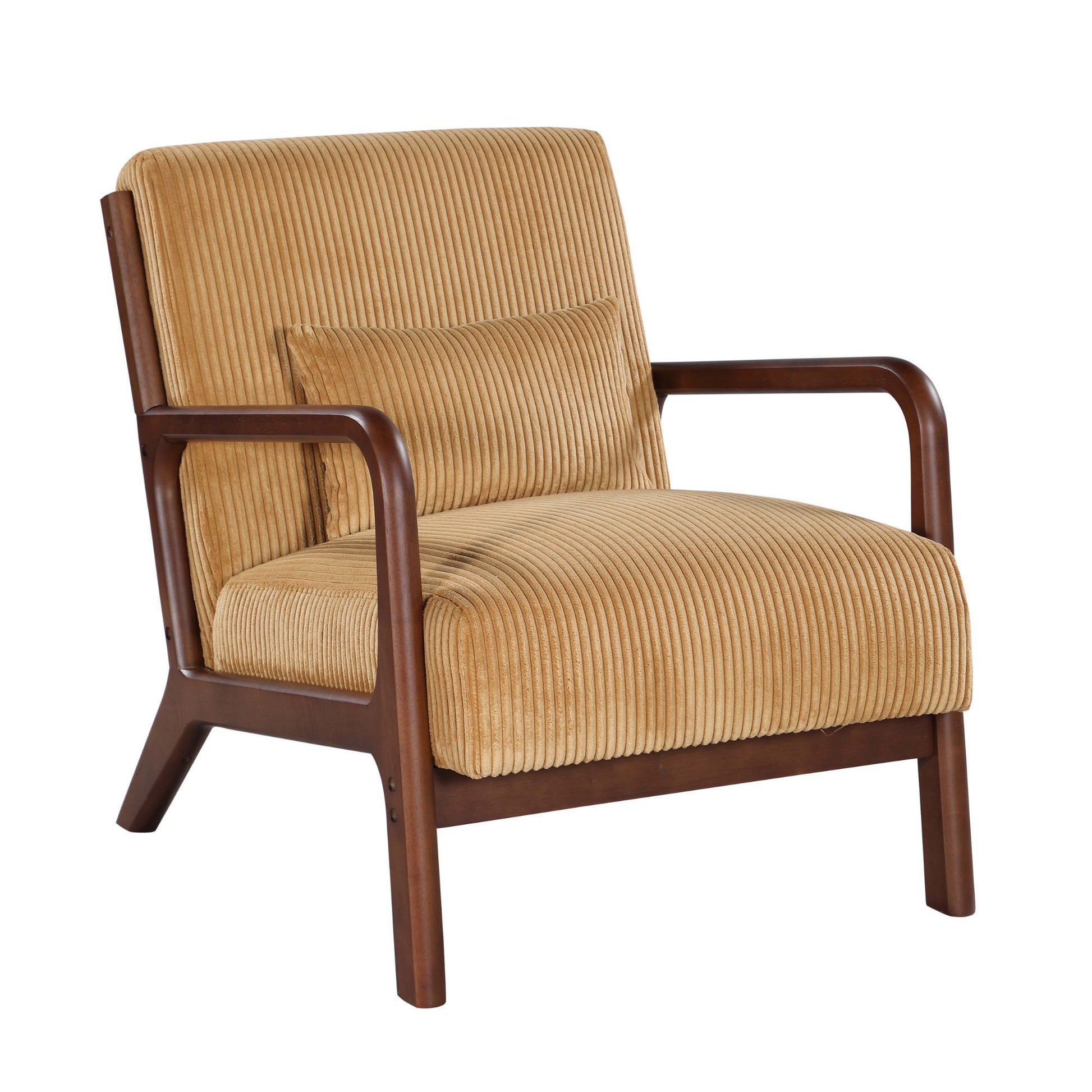 Upholstered Armchair With Back Support Pillow Home Essentials