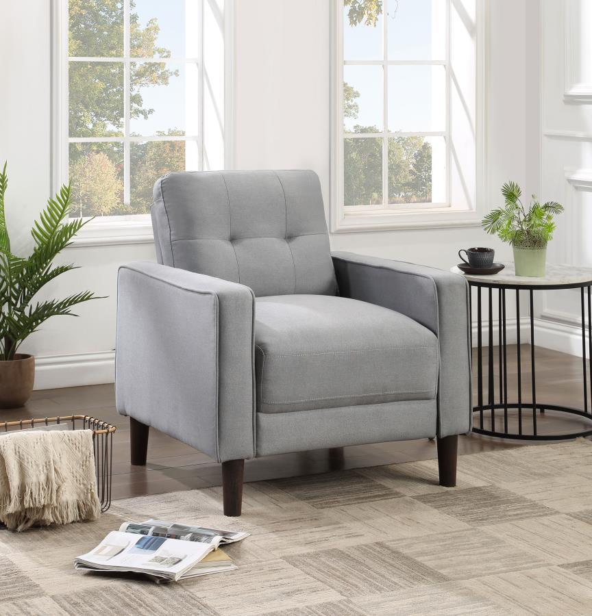 Bowen - Upholstered Track Arm Tufted Accent Chair Coaster Fine Furniture