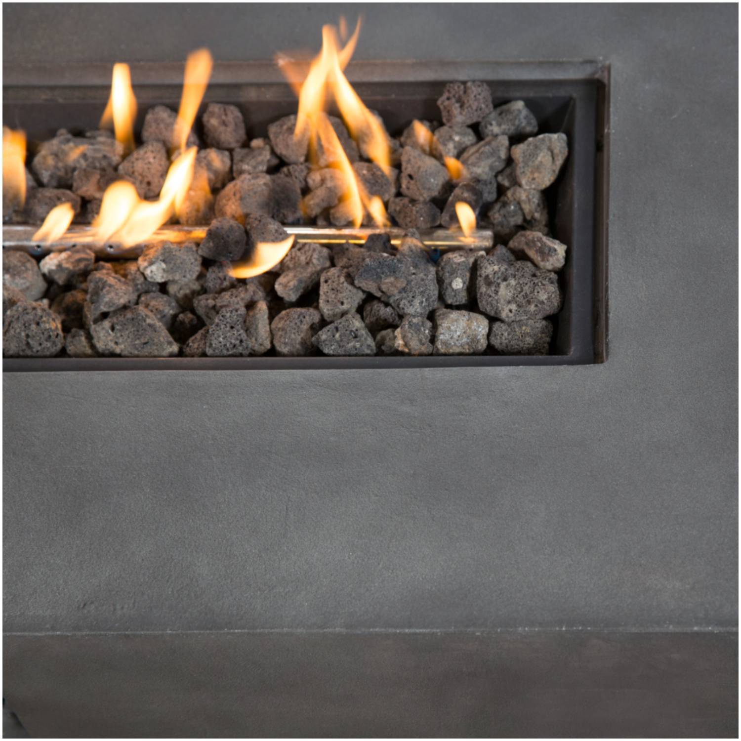 Lightweight Design Propane / Natural Gas Fire Pit Table LSI Patio Furniture