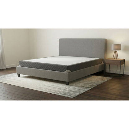 Low Profile Box Spring Foundation With Padded Slats And Breathable Design Furniture Max