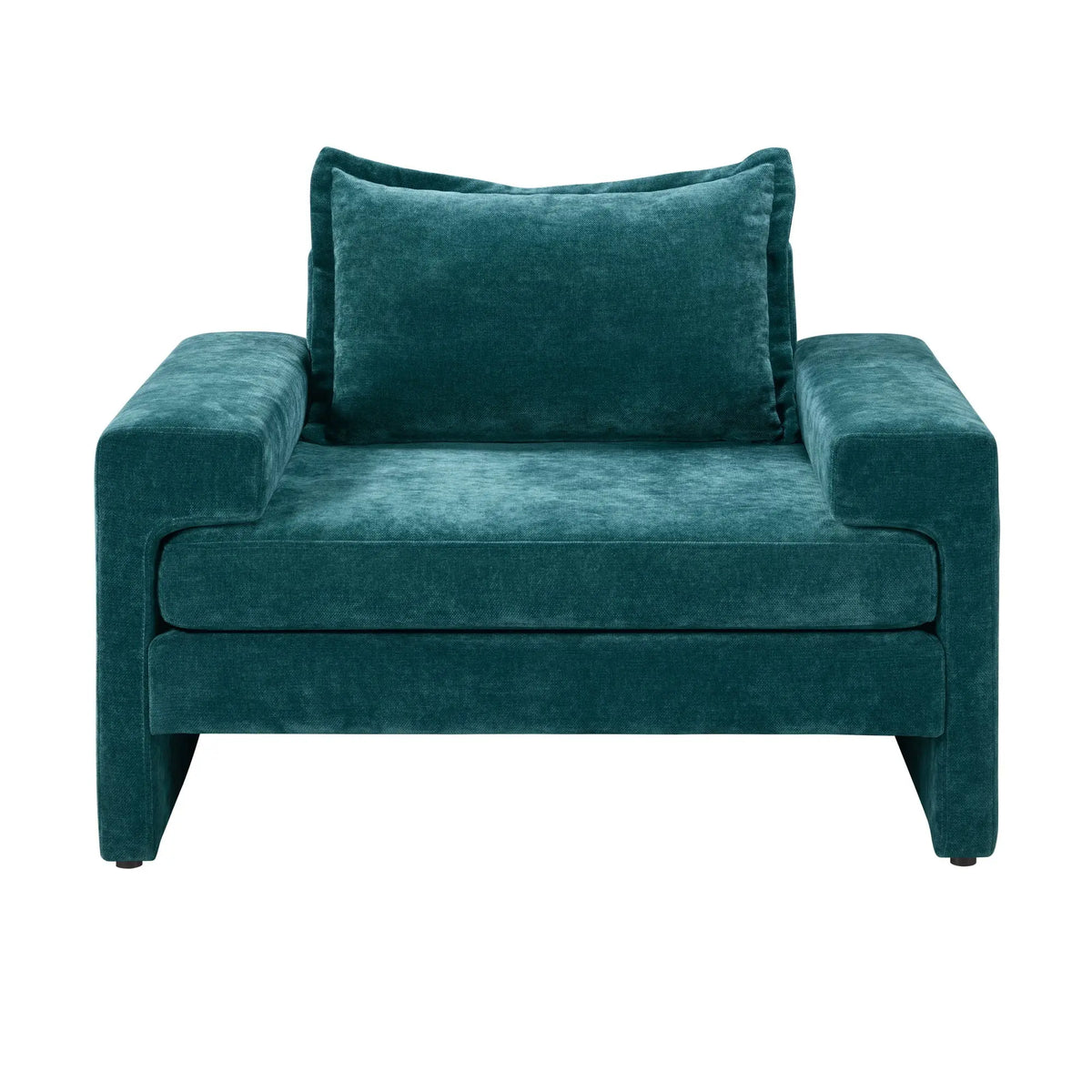 Upholstered Accent Chair With Wide Armrests And Ergonomic Back Support Noble House