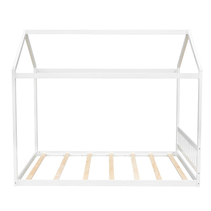 Wooden House Bed With Headboard Hearth and Haven