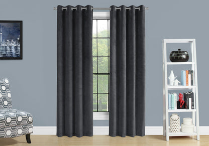 2 Pieces Set, Curtain Panel, Room Darkening, Grommet, Contemporary & Modern 8th Street