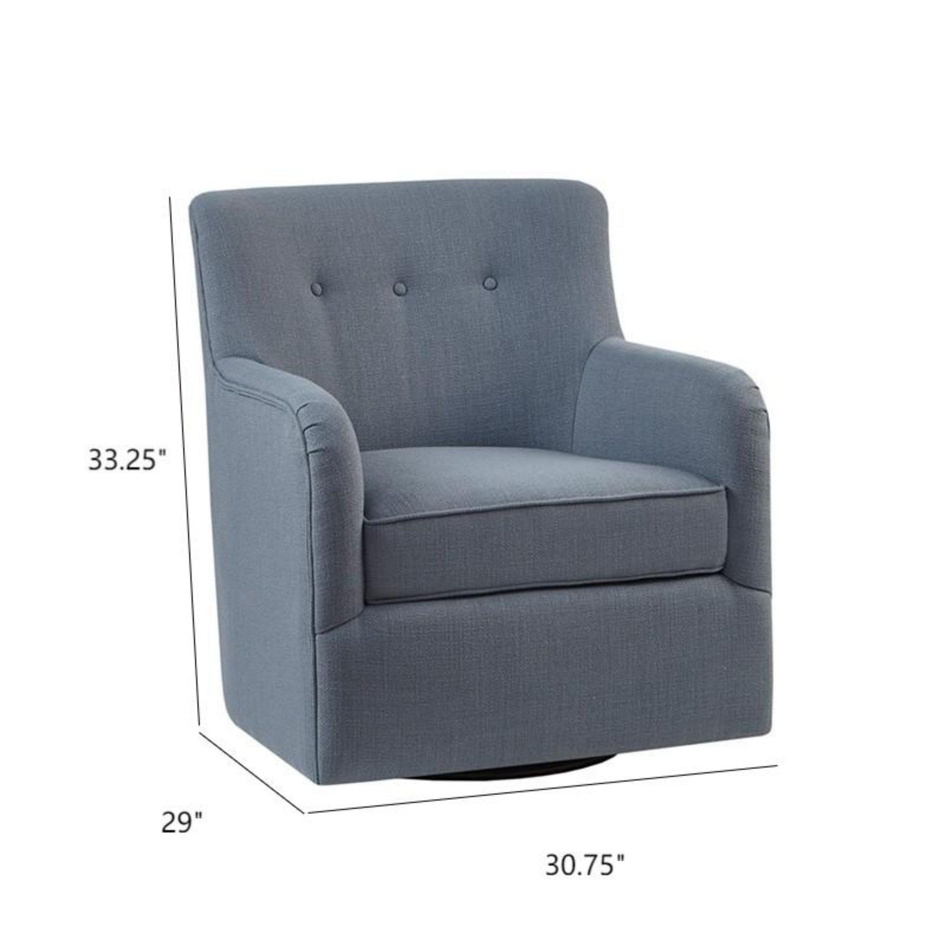 Adele - Swivel Chair With Button Tufted Back JLA