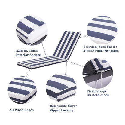 Outdoor Lounge Chair Cushion Replacement Patio Funiture Seat Cushion Chaise Lounge Cushion Home Essentials