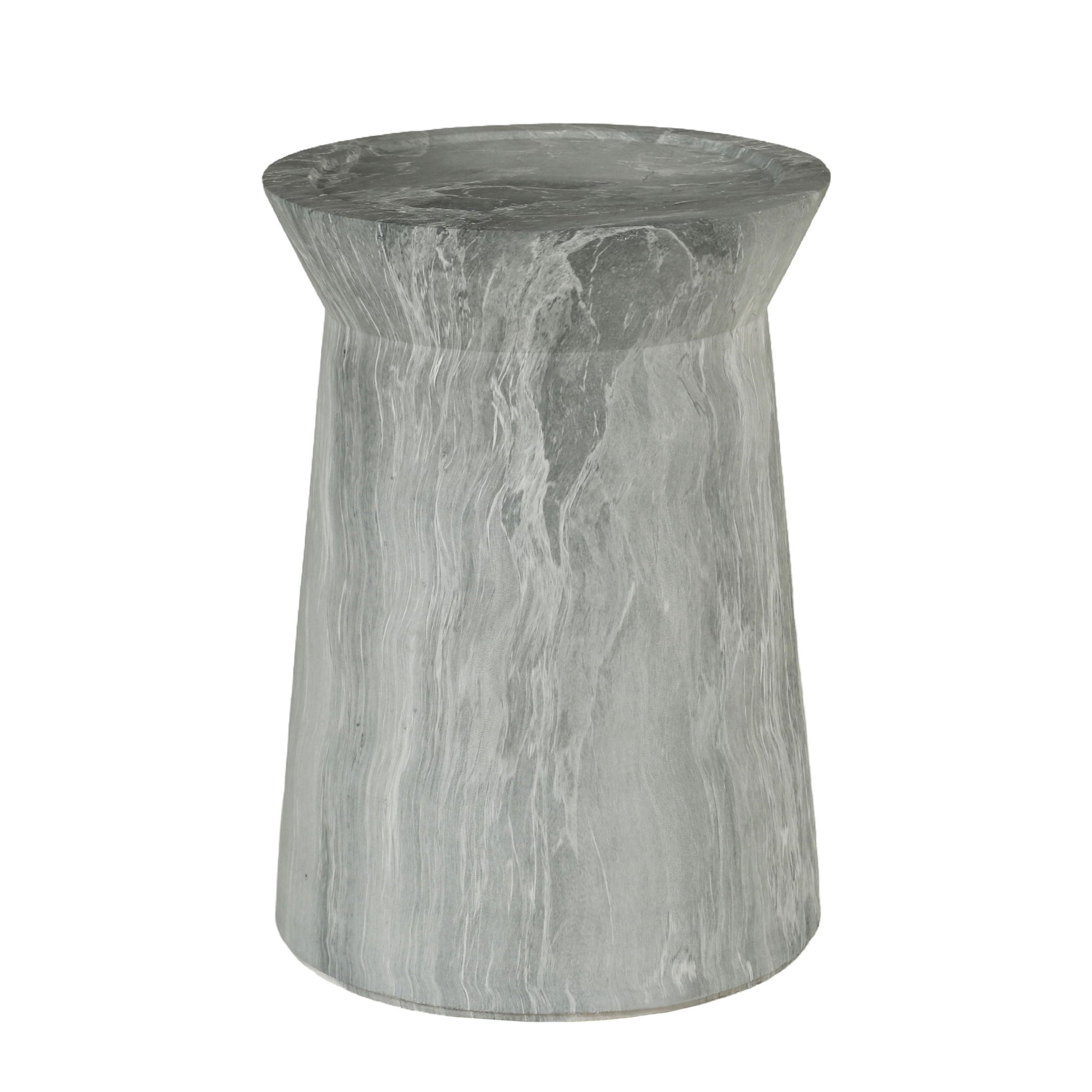 Round Outdoor End Table - Marble Home Essentials