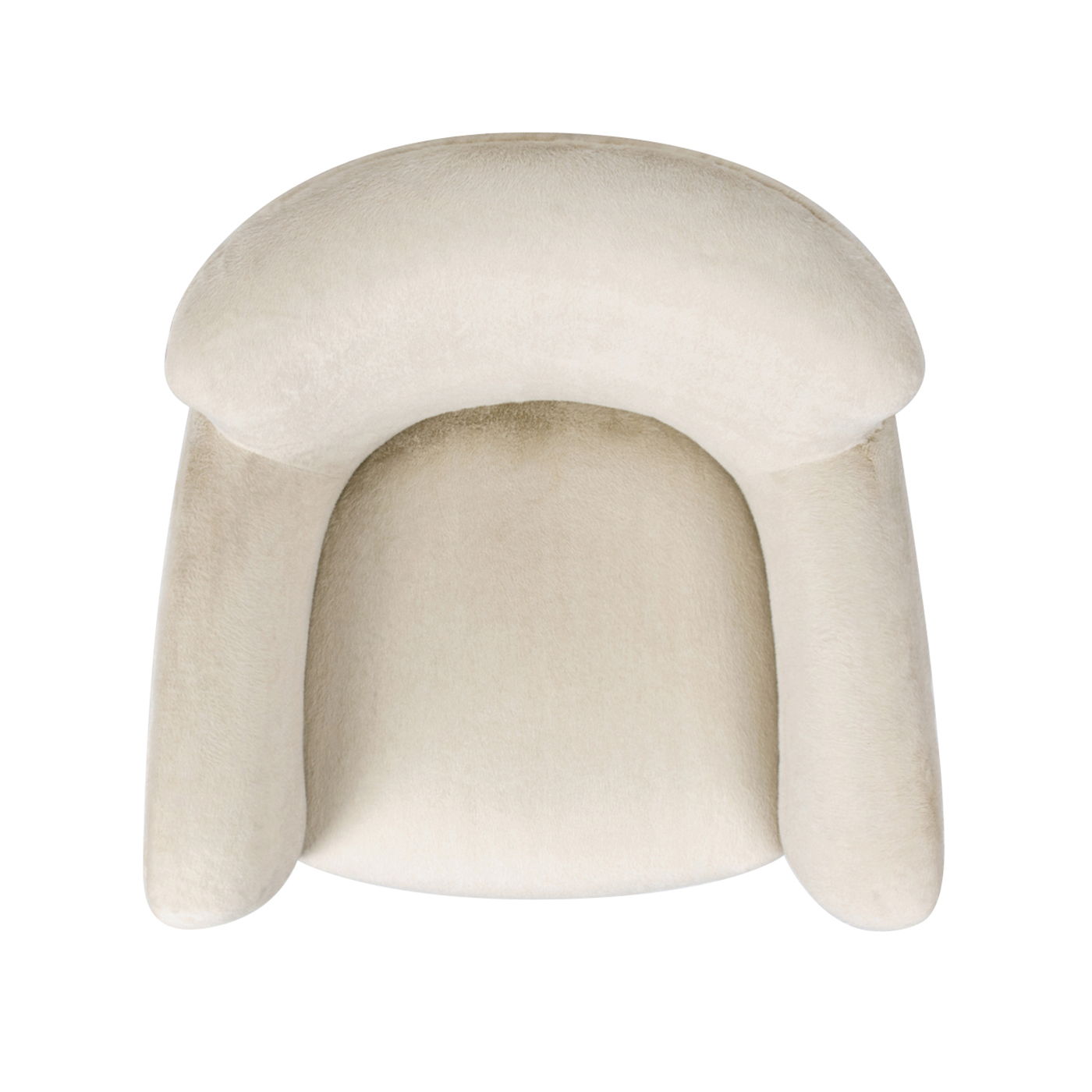 Wolffe - Curved Arm Accent Chair - Creme De La Creme White Jennifer Taylor Home