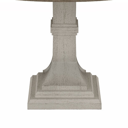 Tannen - Round Dining Table - White And Gray Lilola Home