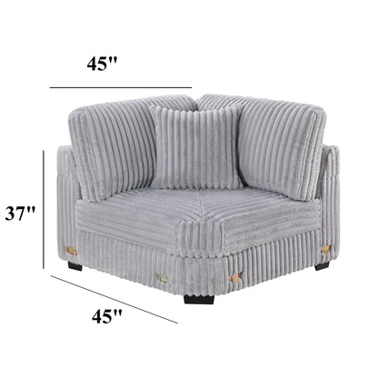 Corner Wedge Chair With Pillow, Living Room Furniture Home Essentials