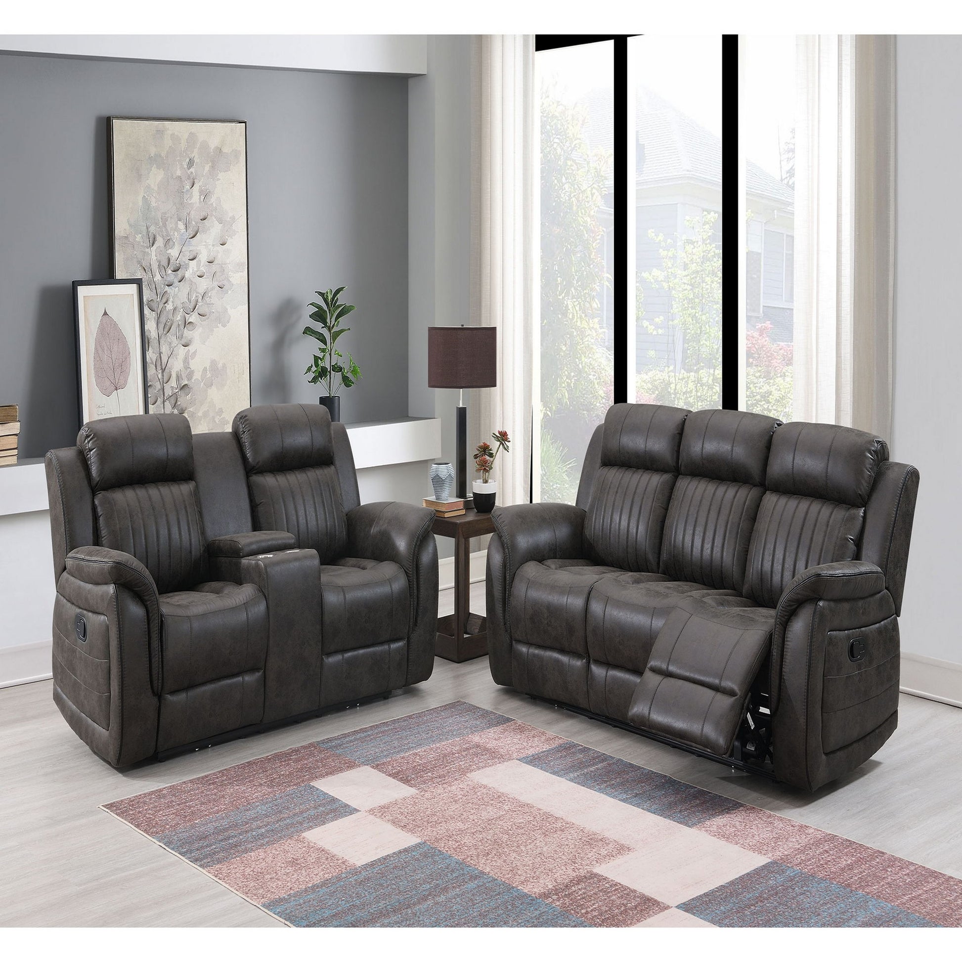 Steban - Transitional Style Living Room Set Global Furniture USA