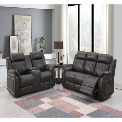 Steban - Reclining Sofa - Gray Global Furniture USA
