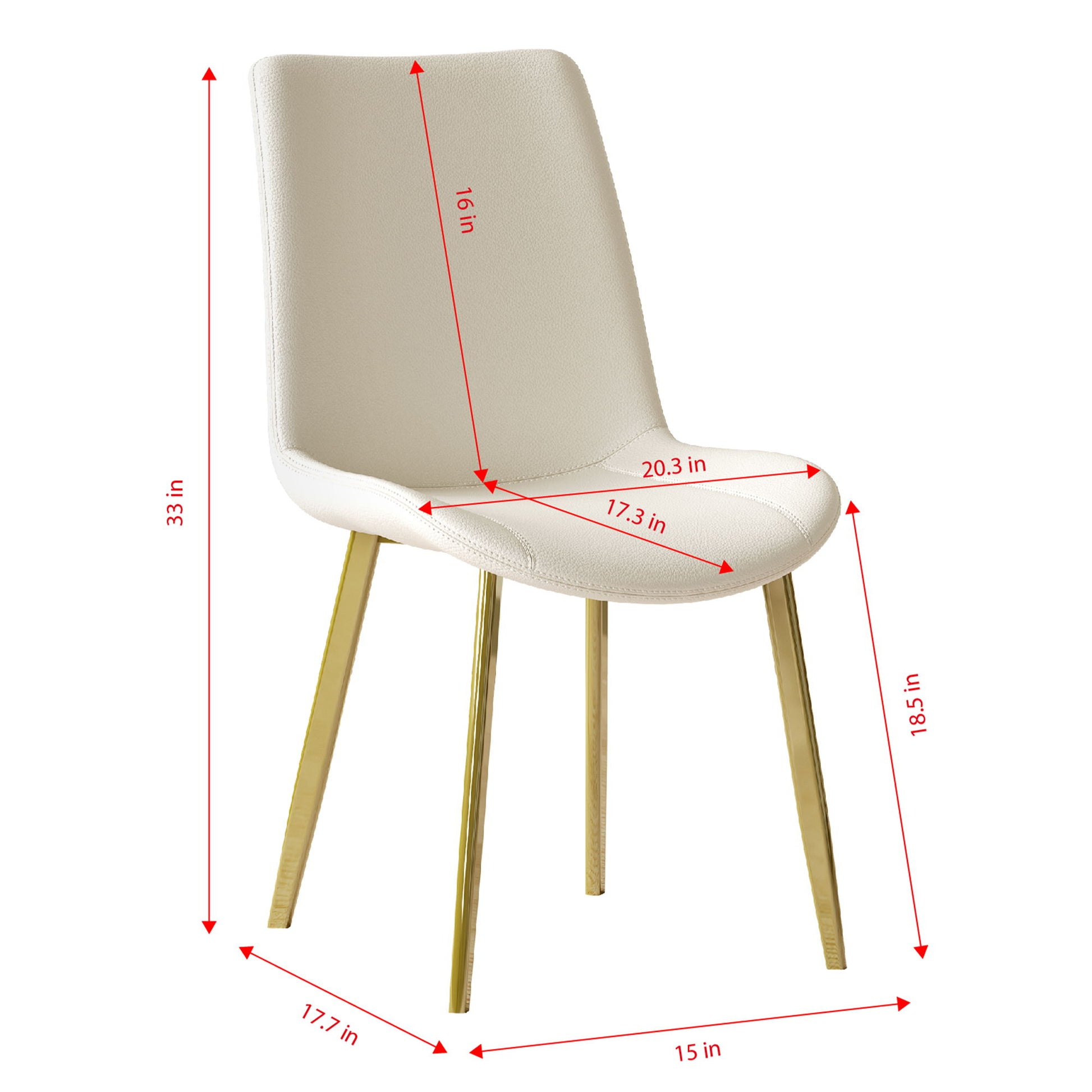 Modern Dining Chairs Ergonomic Design For Kitchen (Set of 4) Home Essentials