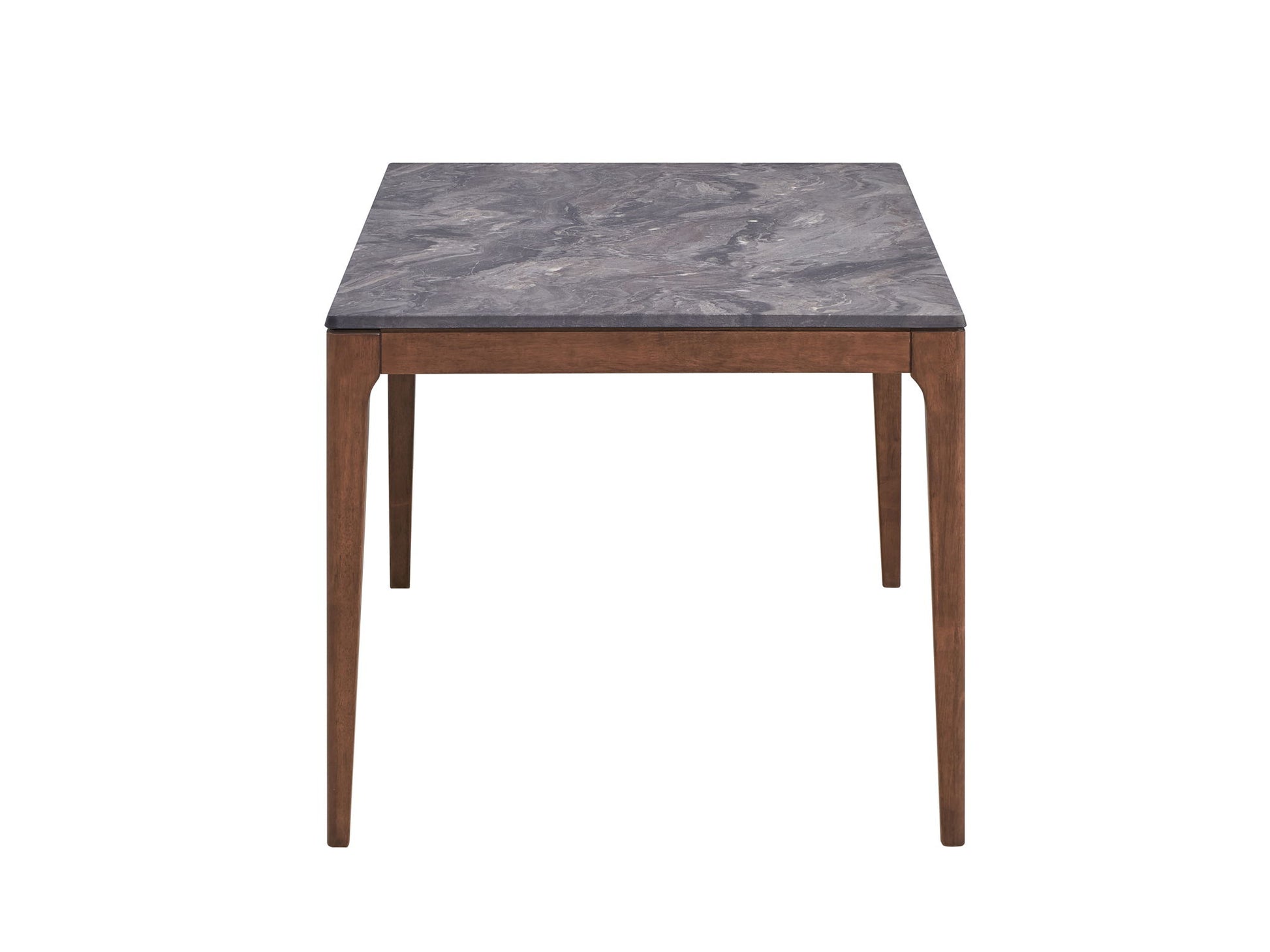 Bevis - Engineered Stone Top Dining Table - Walnut Acme