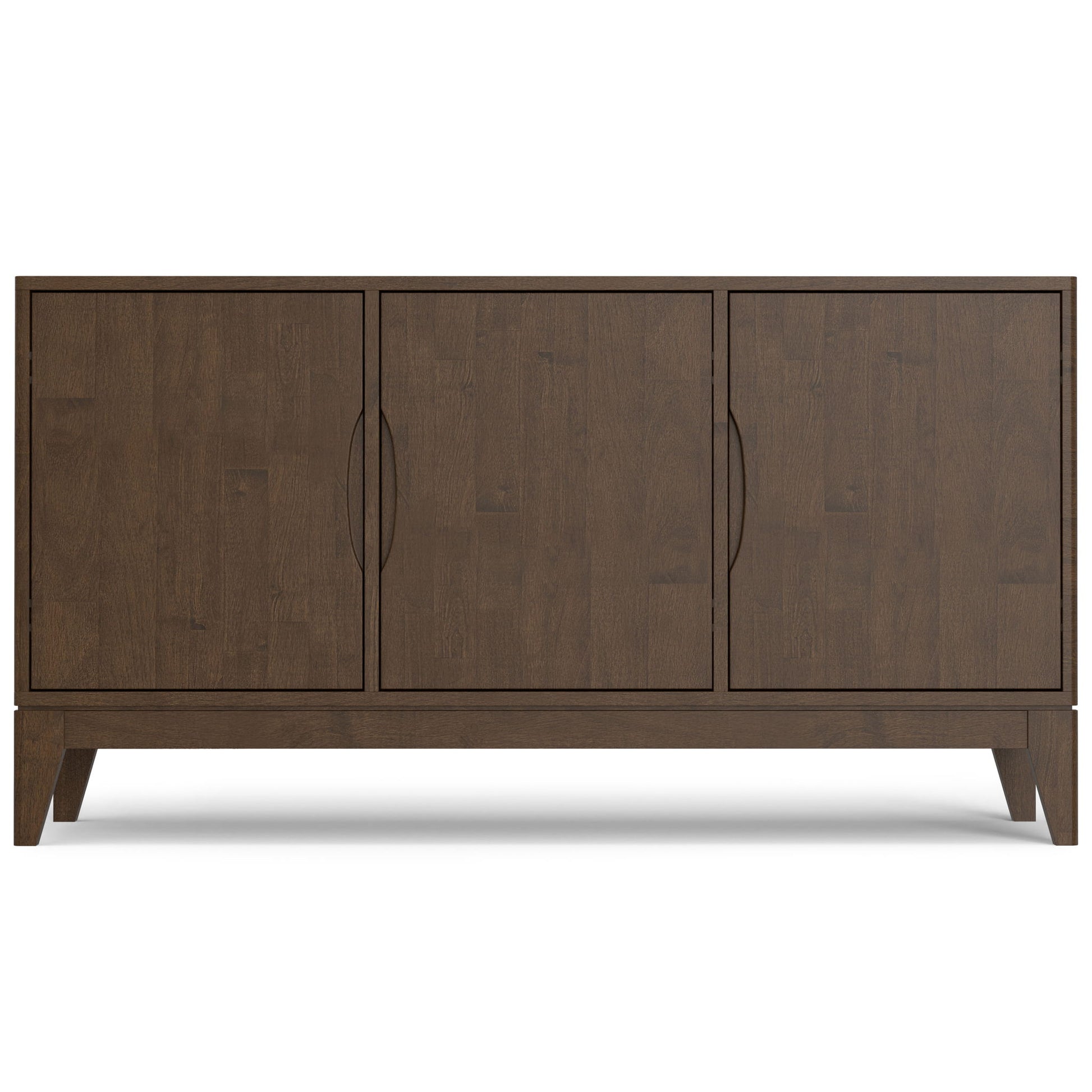 Harper - 3 Door Sideboard Buffet / Storage Cabinet - Walnut Brown Simpli-Home