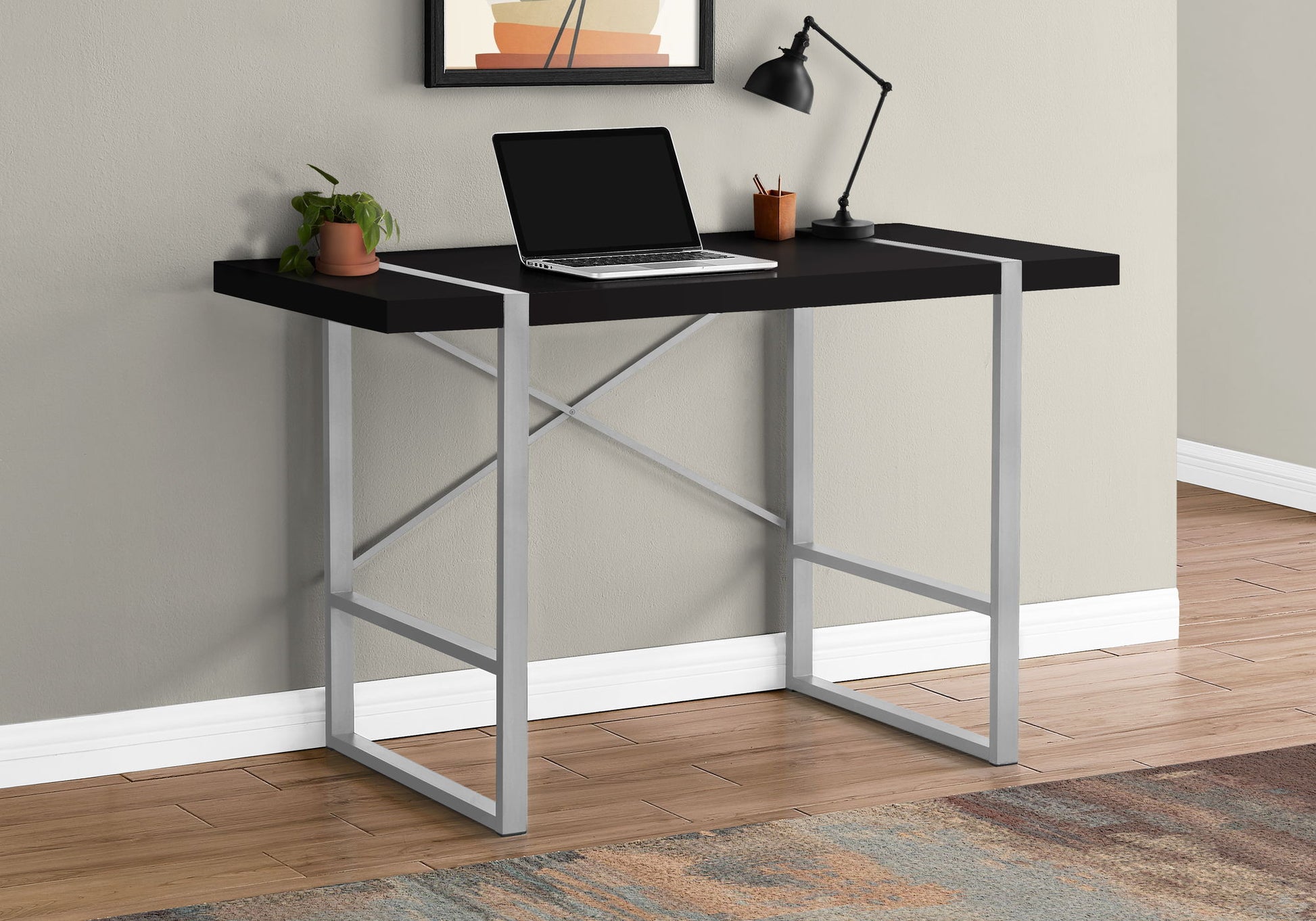 Computer Desk For Home Office, Laptop, Industrial Design 8th Street