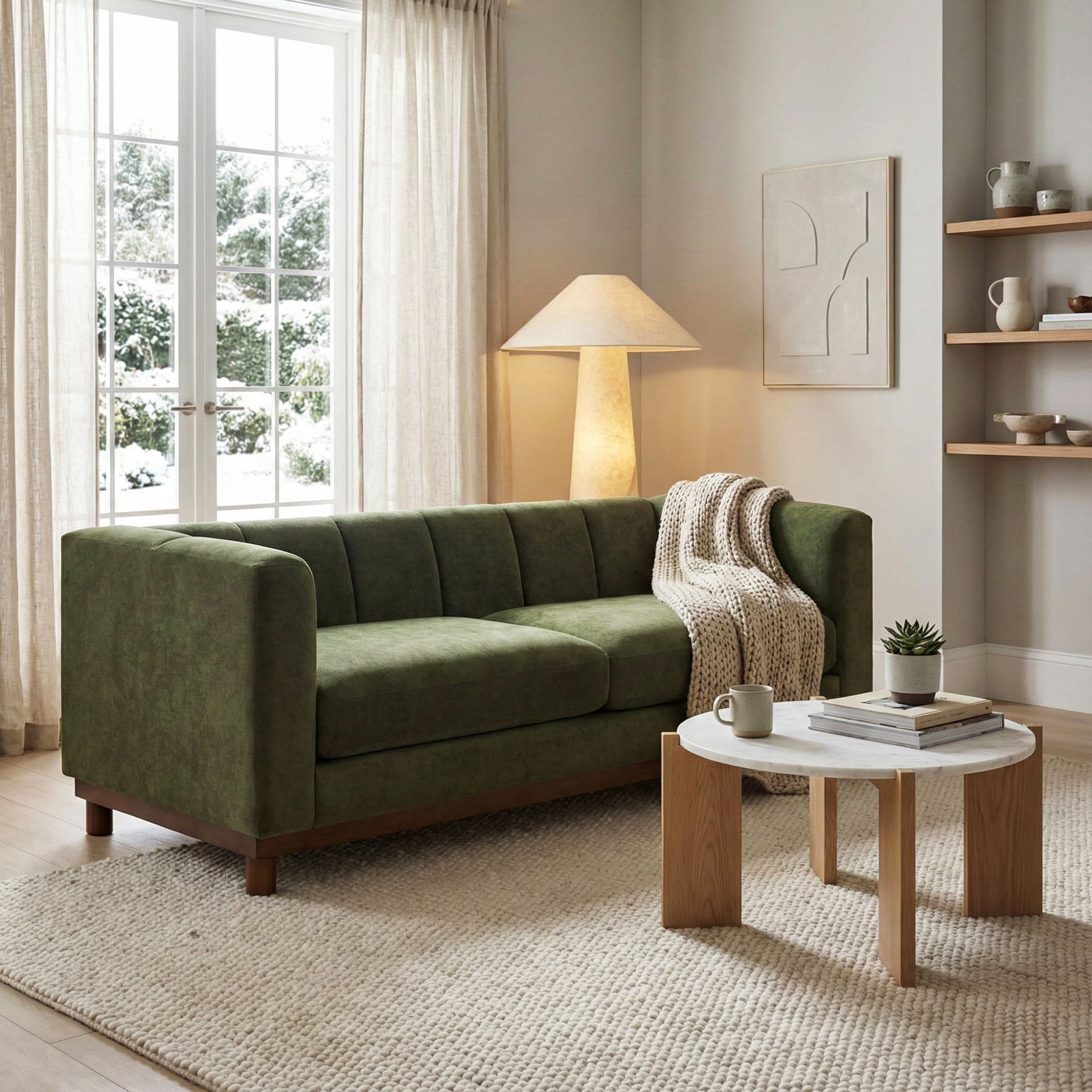 Soft Loveseat Sofa For Living Room Noble House