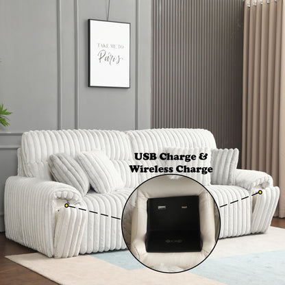 Jaya - Power Motion Sofa With Sleeper & USB Port - Mondo Gray Acme