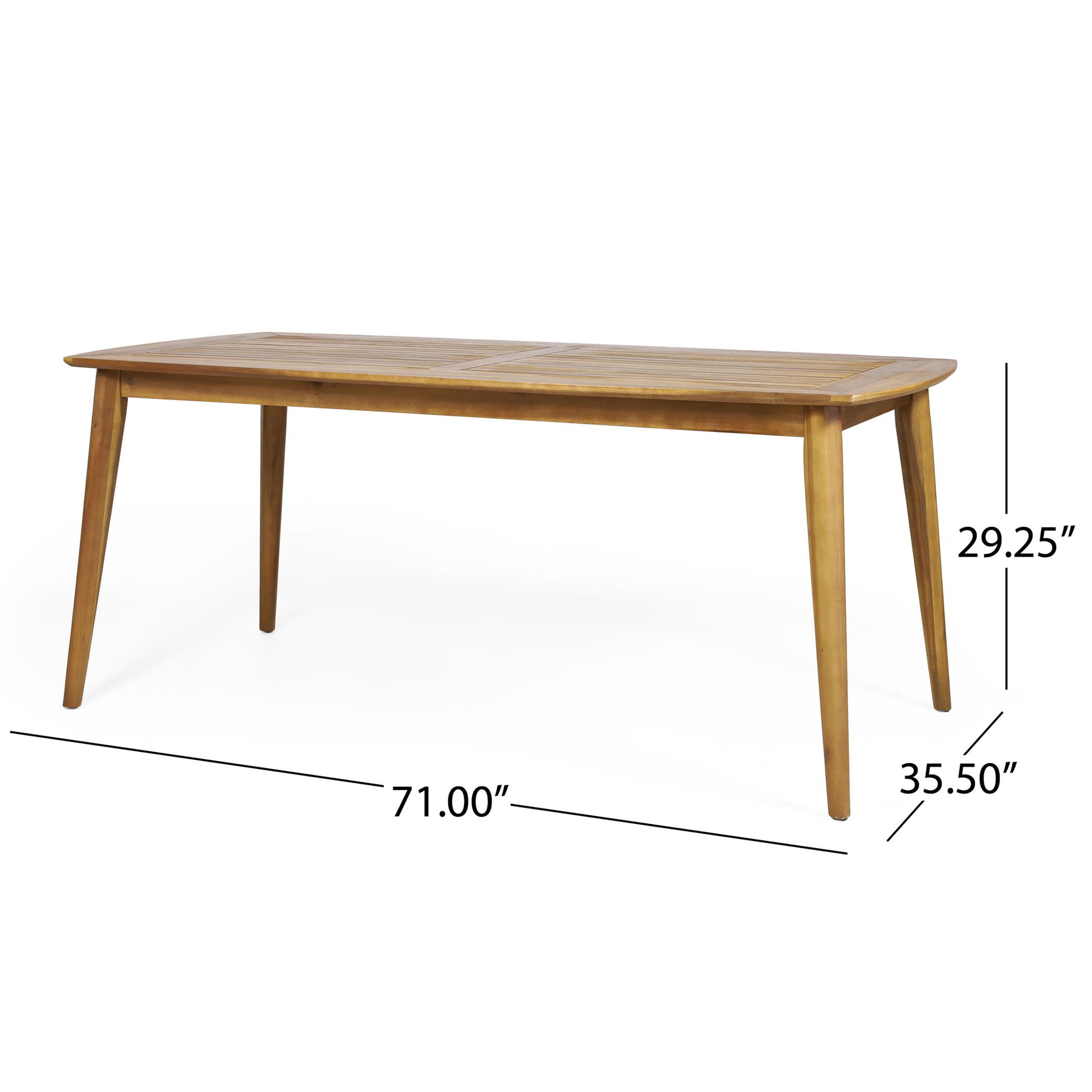 Outdoor Dining Table With Frame - Teak Noble House