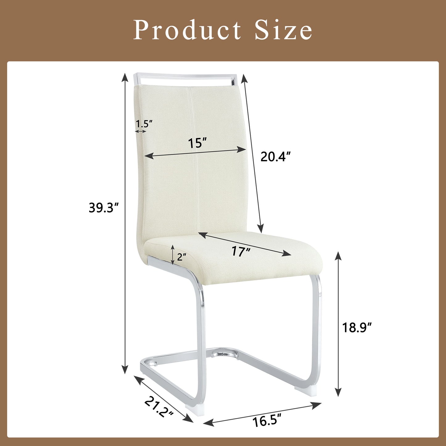 Dining Chairs With Ergonomic Backrest Home Essentials