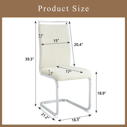 Dining Chairs With Ergonomic Backrest Home Essentials