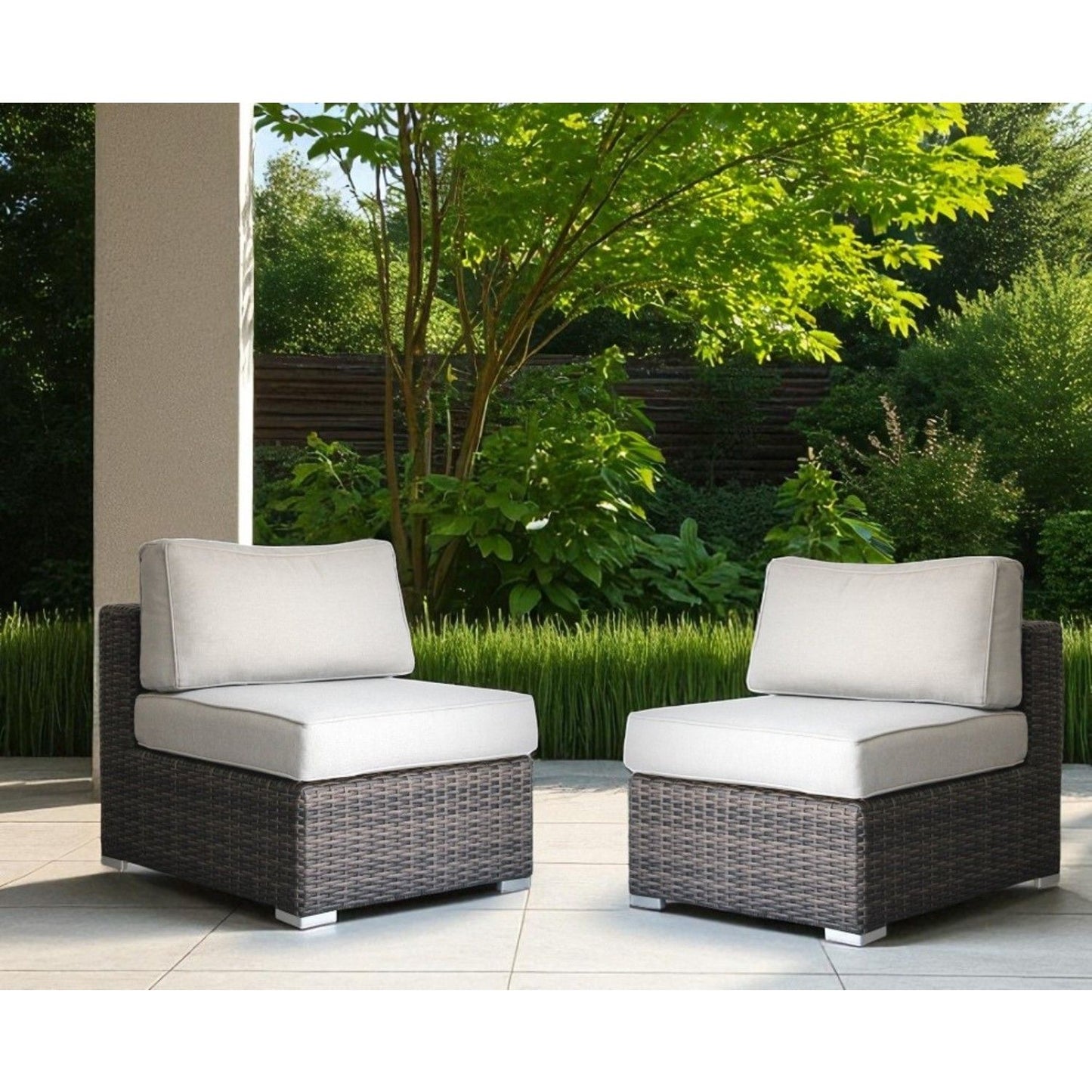Minnesota - Armless Patio Chairs (Set of 2) LSI Patio Furniture