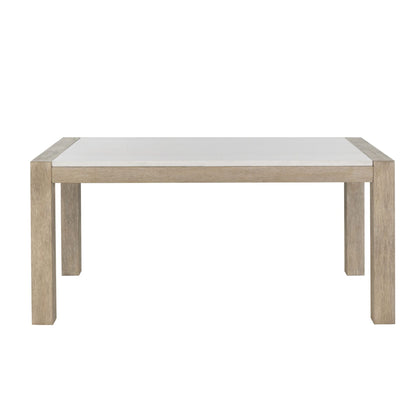 Vanilla - Real Marble Dining Table - Beige / Light Natural Global Furniture USA