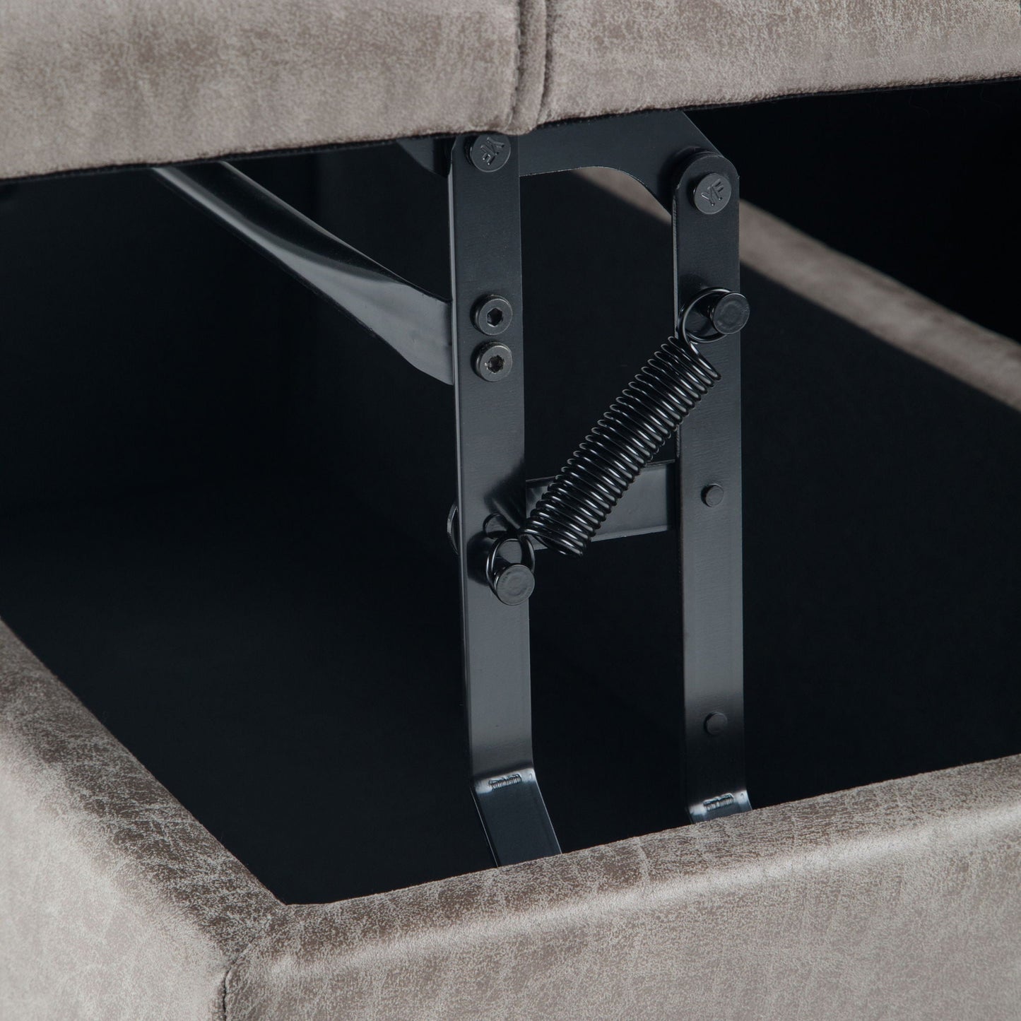 Harrison - Upholstered Coffee Table Storage Ottoman Simpli-Home