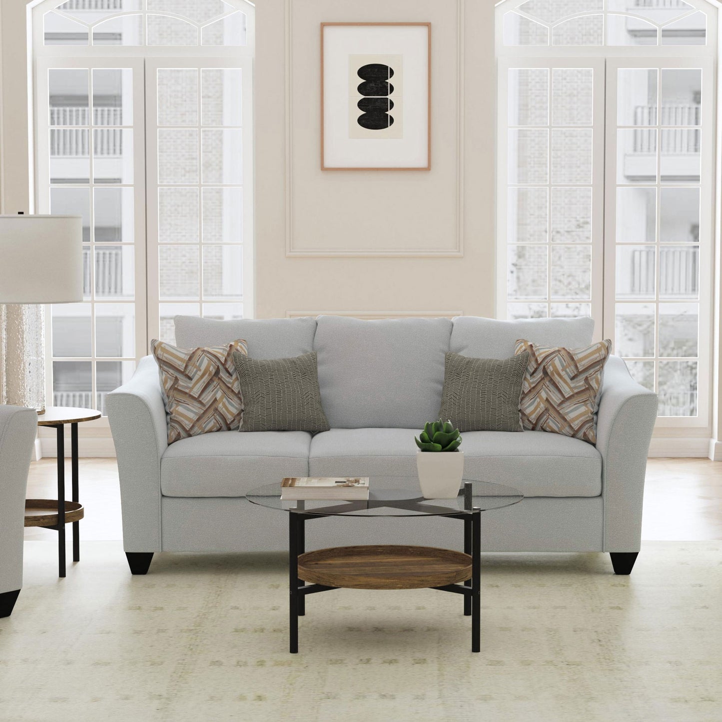 Alcazar - Arm Sofa - Sand Furniture Max