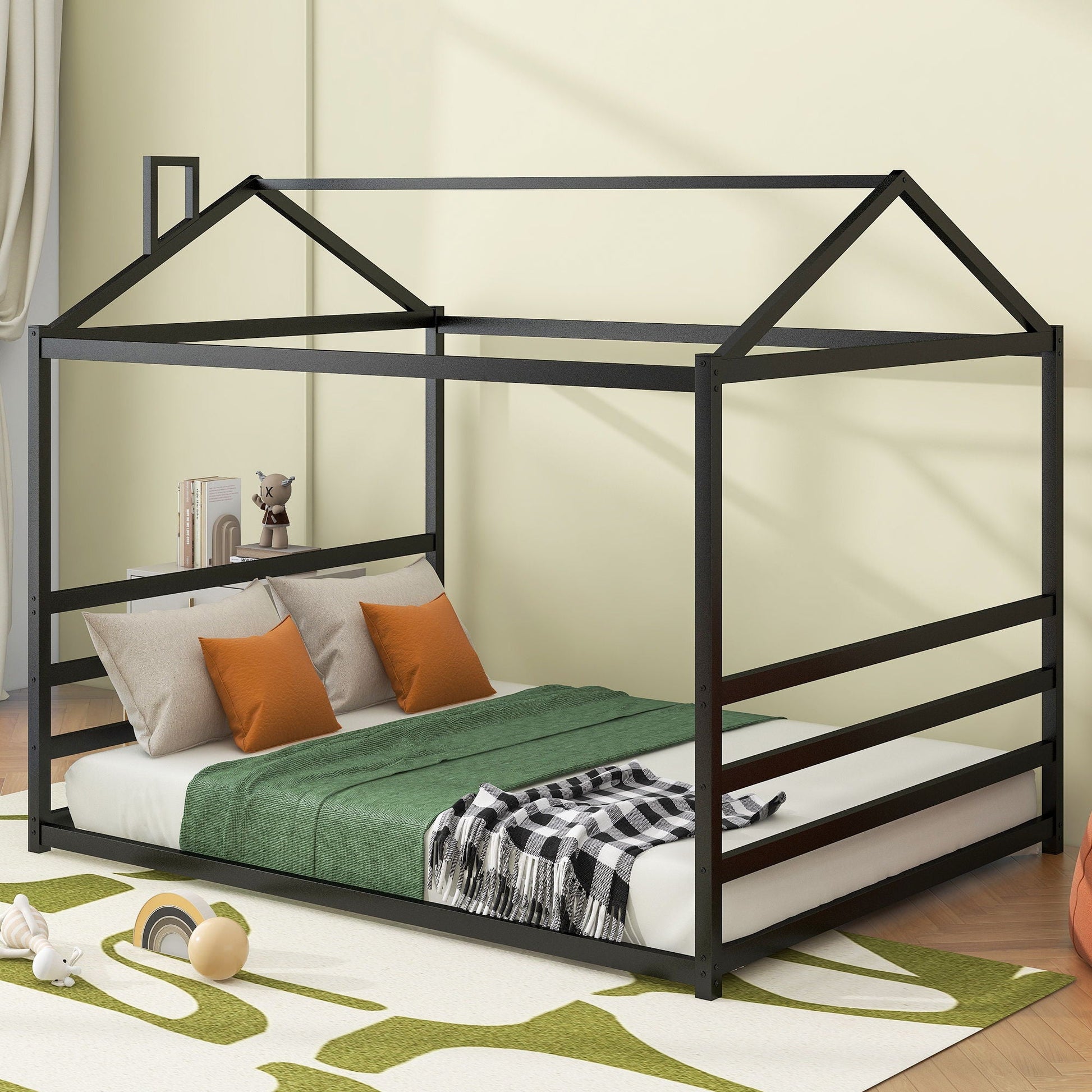 Metal House Shape Platform Bed Dreamland