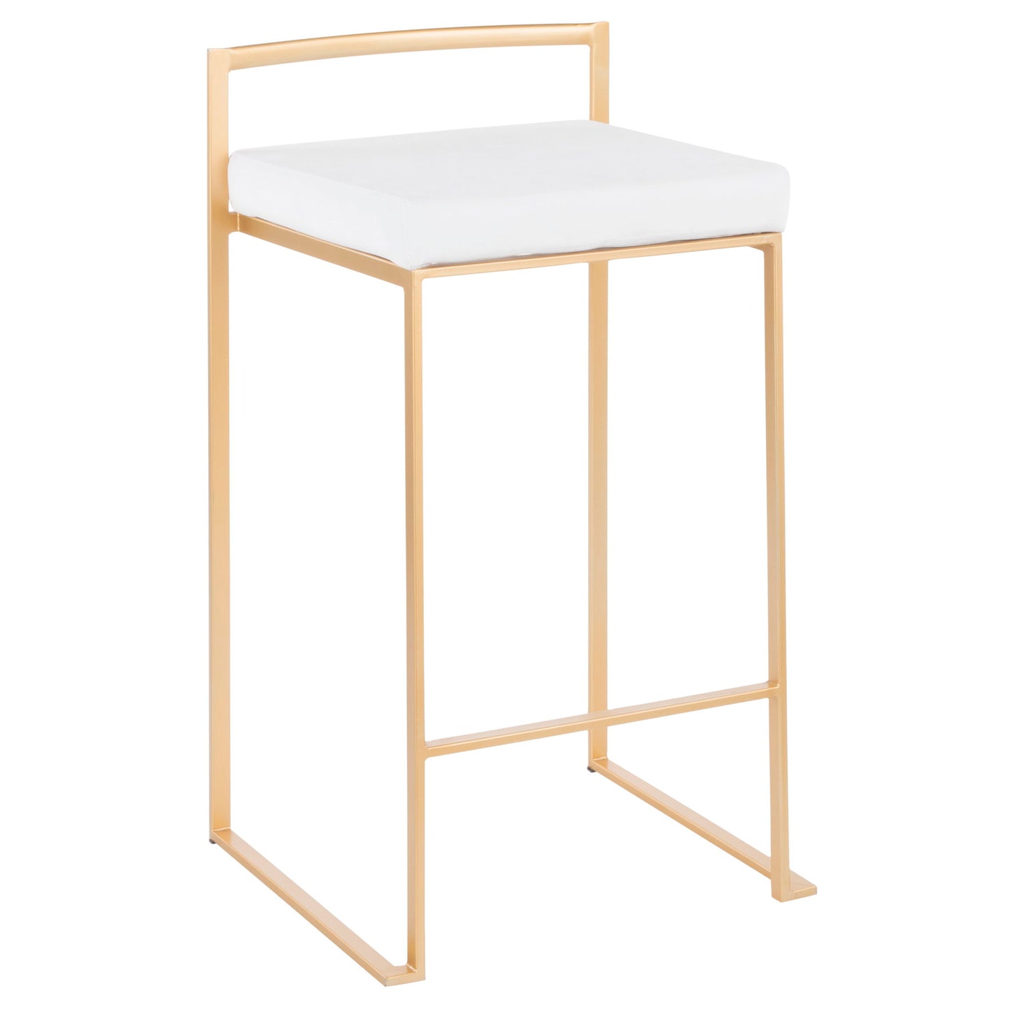 Fuji - Contemporary / Glam Design Counter Stool (Set of 2) Lumi Source