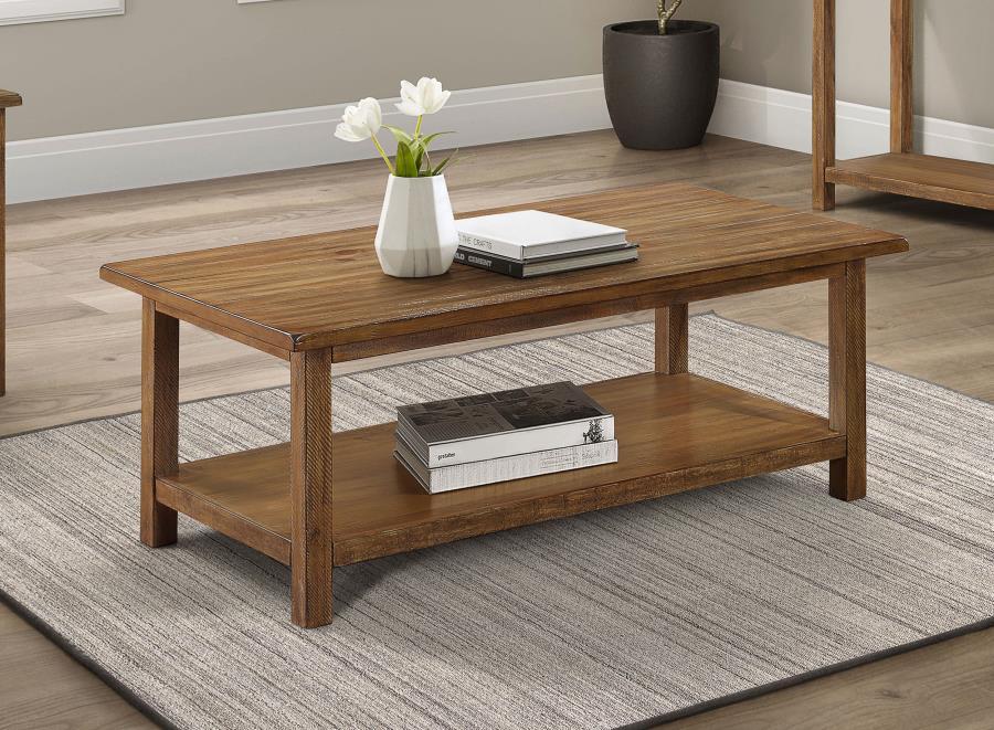 Payne - Wood Coffee Table with Shelf Coaster Fine Furniture