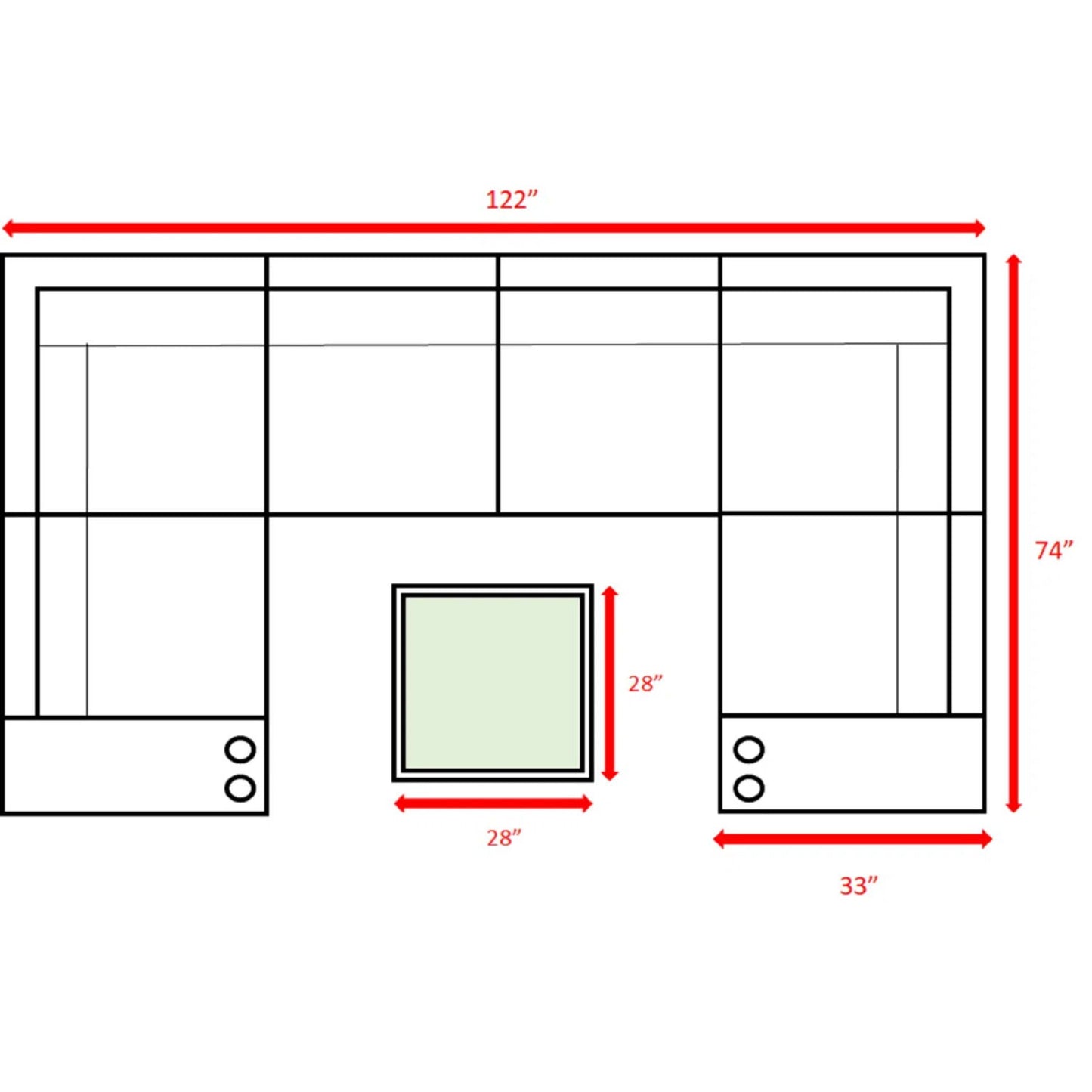 4 Person Patio Seating Set With Cushions, All Weather - Gray LSI Patio Furniture