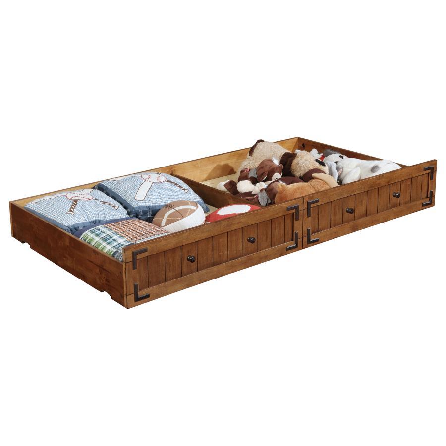 Oakdale - Wood Twin Daybed with Trundle - Rustic Honey Coaster Fine Furniture