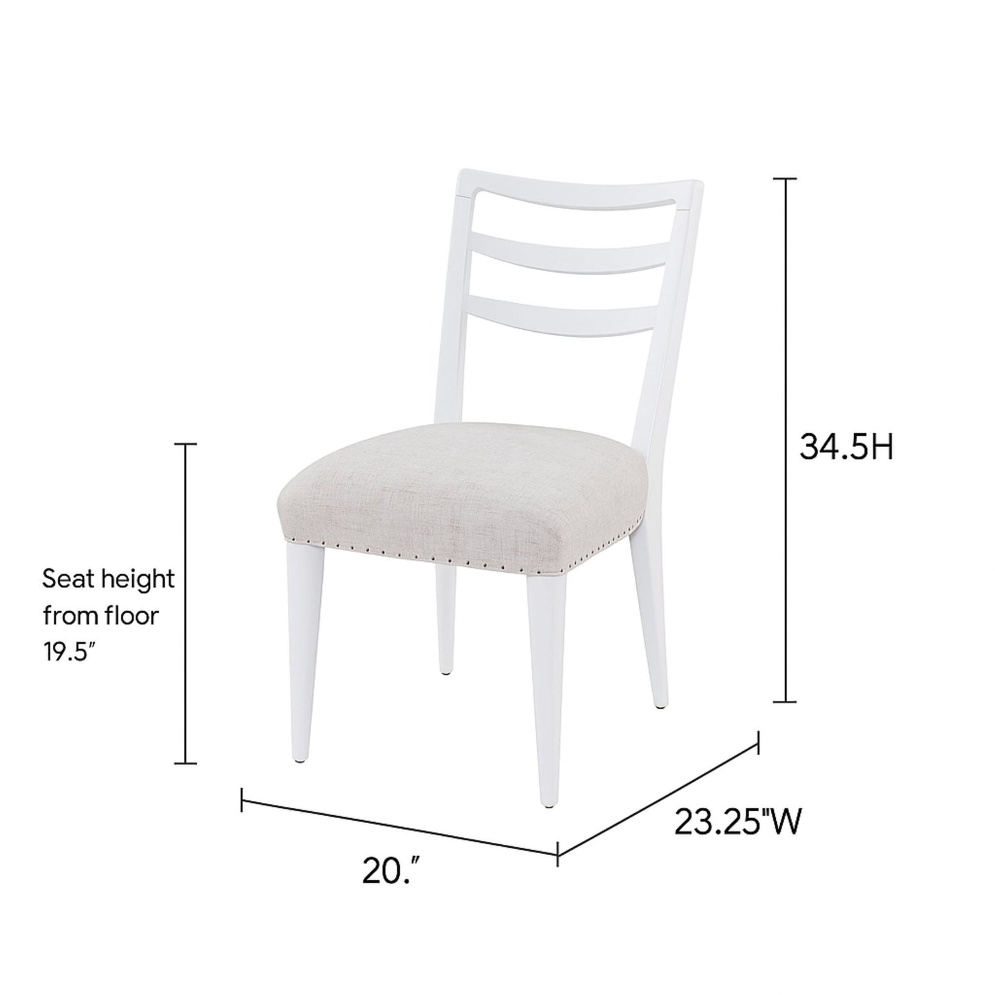 Ladderback Side Dining Chair (Set of 2) Bernards Furniture
