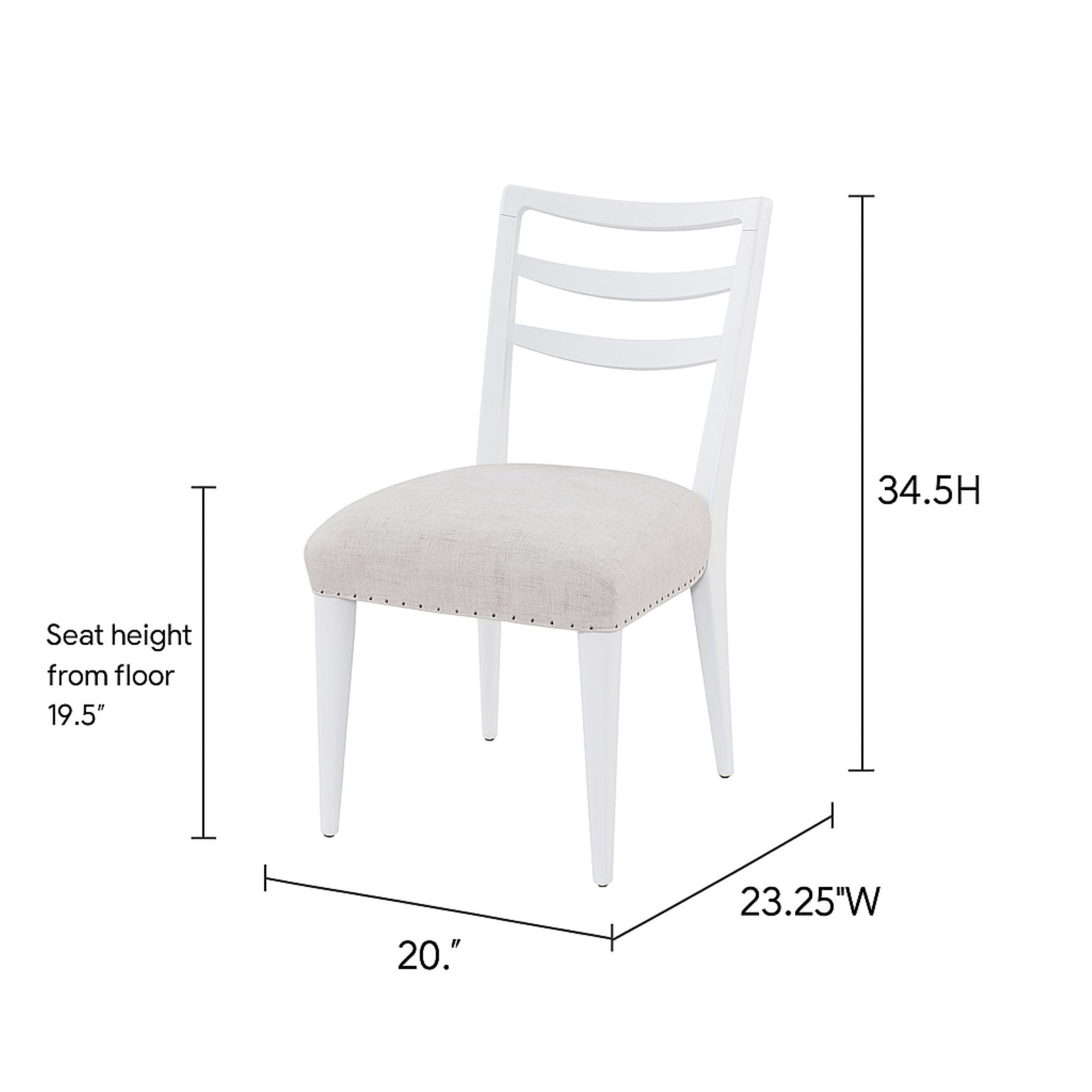 Ladderback Side Dining Chair (Set of 2) Bernards Furniture