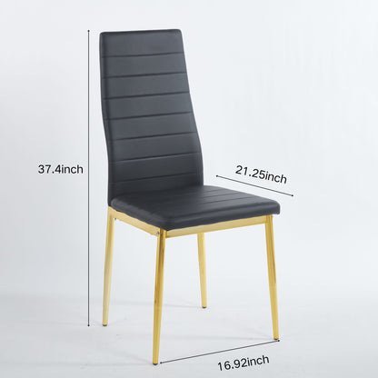 Golden Leg Dining Chair (Set of 4) Home Essentials