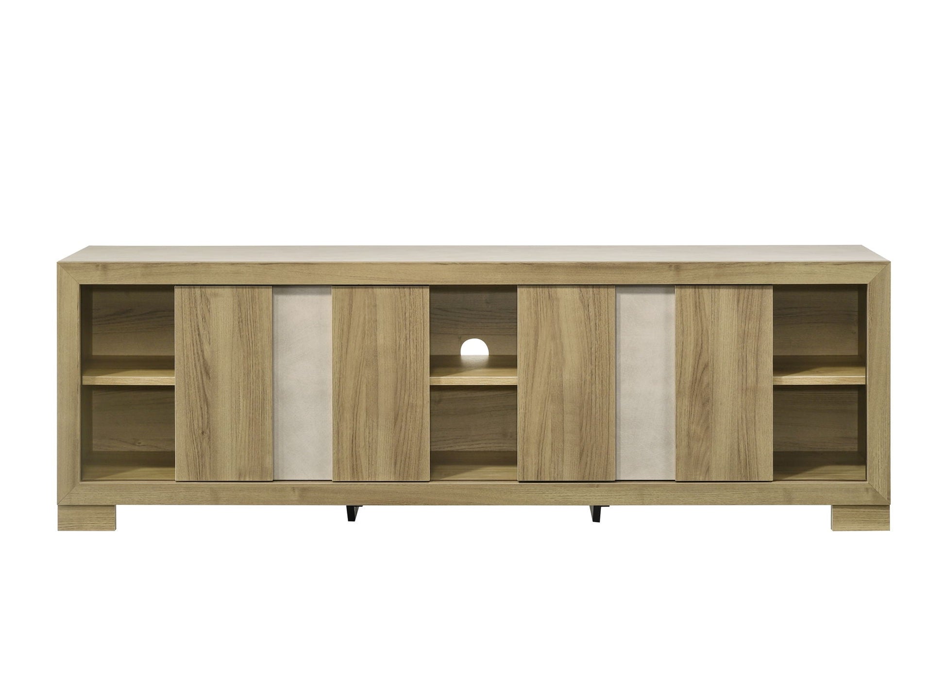 Rangley - TV Stand - Driftwood Crown Mark