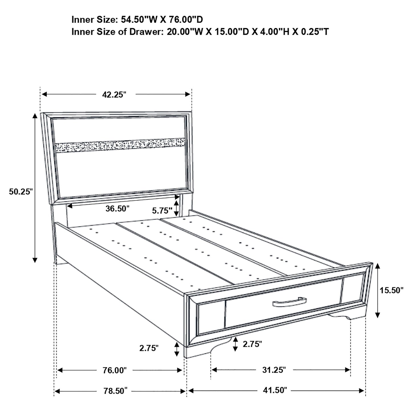 Urbana - Storage Panel Bed Furniture Max