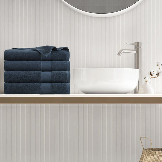 Premium Turkish Cotton 500GSM Plush Towel Set - Navy Super Listing